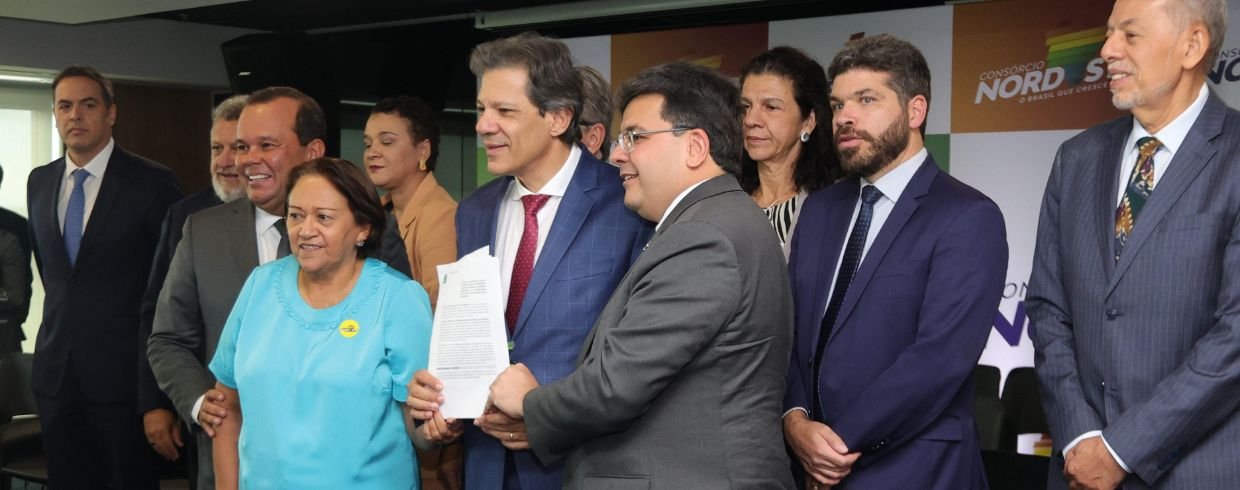 Posse de Rafael Fonteles na presidência do Consórcio Nordeste tem presença do ministro Fernando Haddad